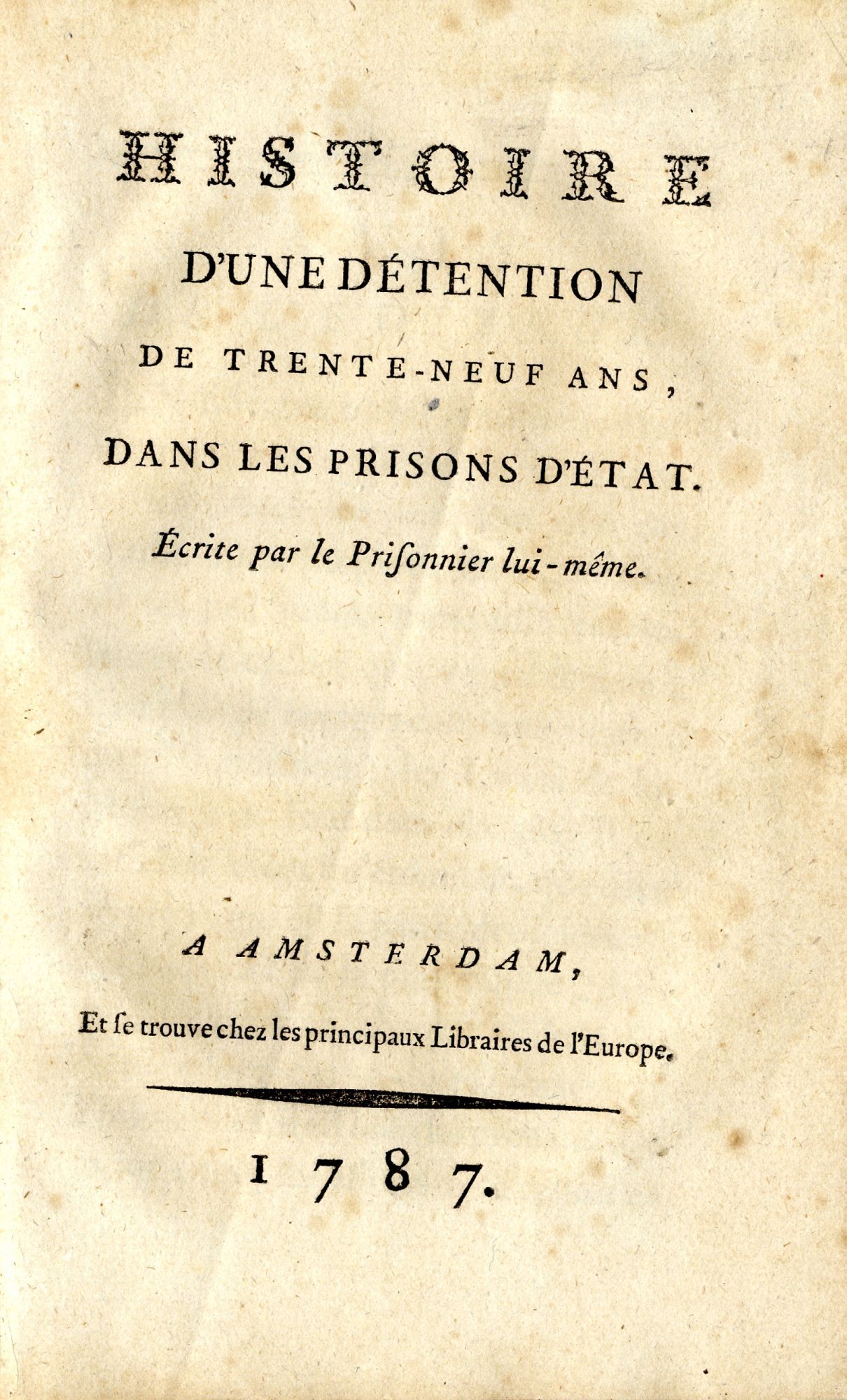 Les prisonniers d'Etat