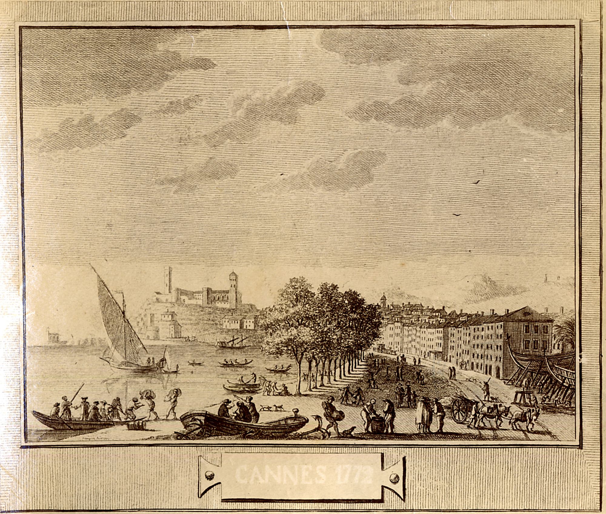 Vue de Cannes, 1772. AMC, 3Fi35.