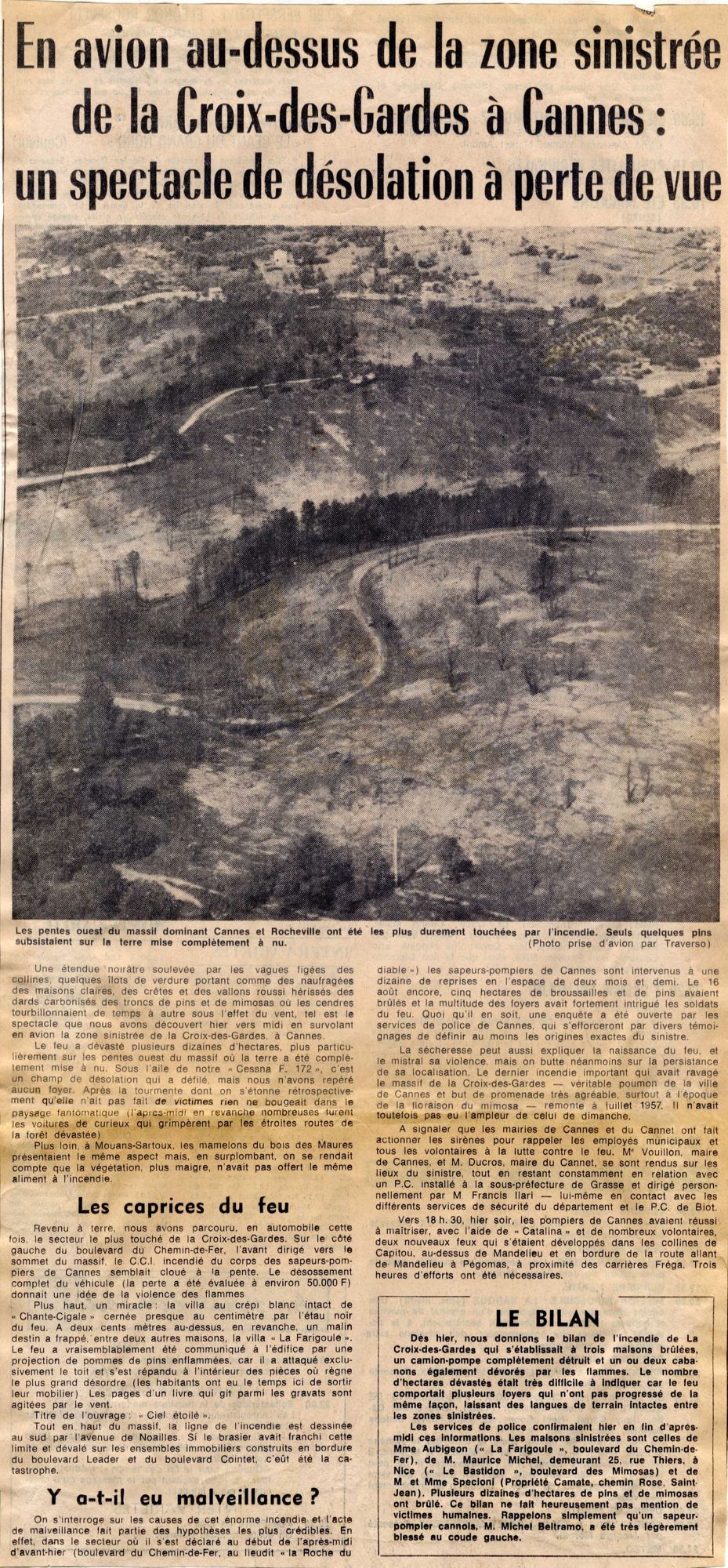 Nice-Matin, n° du 25 août 1969. AMC, 1W163.