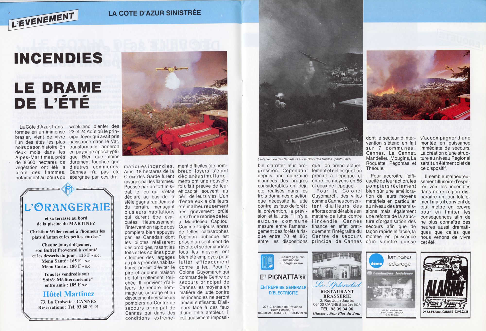 Cannes magazine, octobre 1986. AMC, PER10.