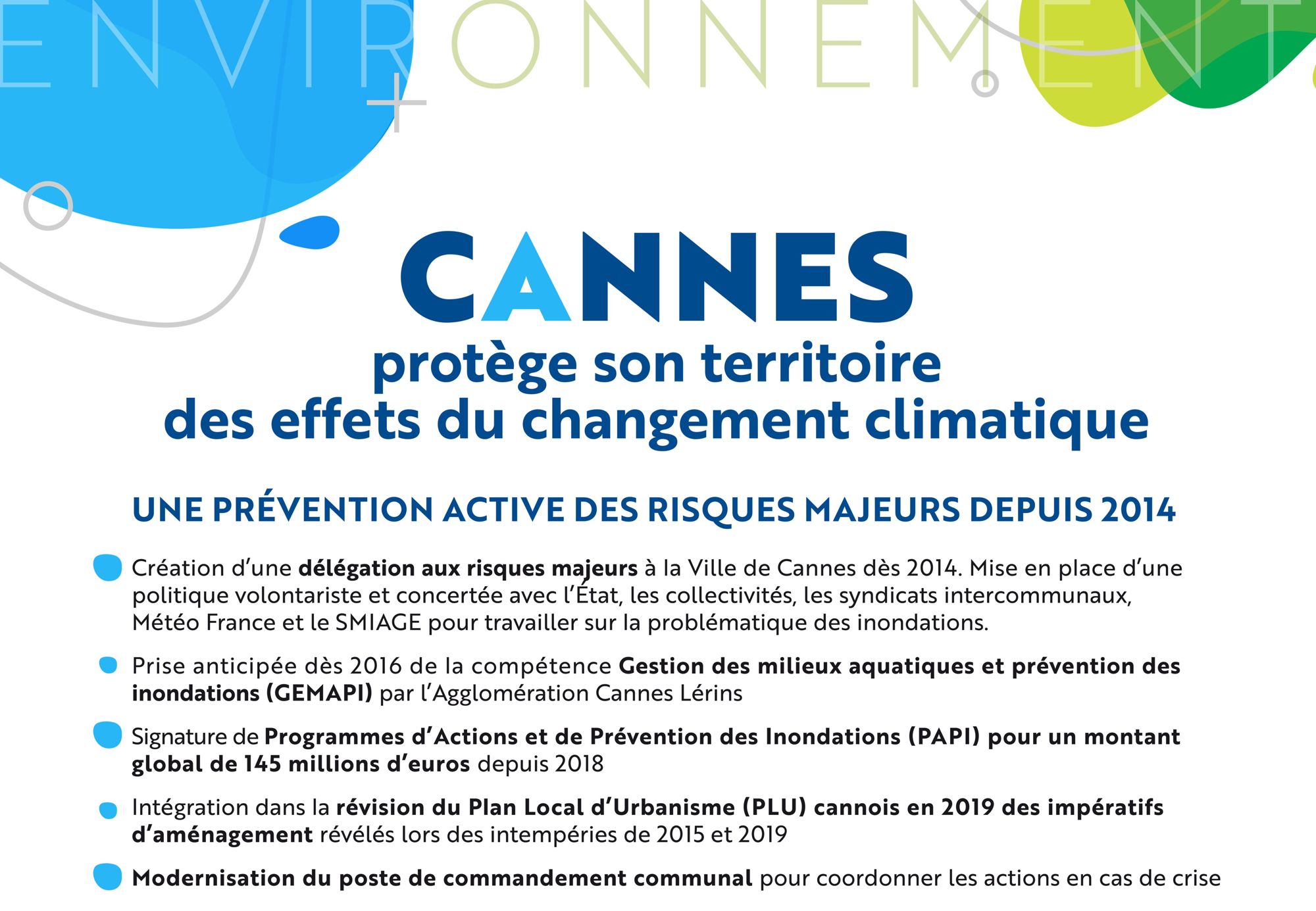 Cannes protège son territoire des effets du changement climatique