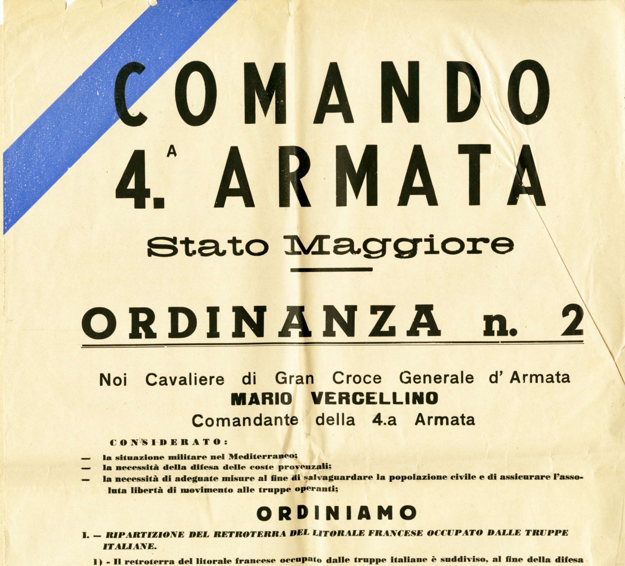 Occupation italienne 11 novembre 1942 - 9 septembre 1943
