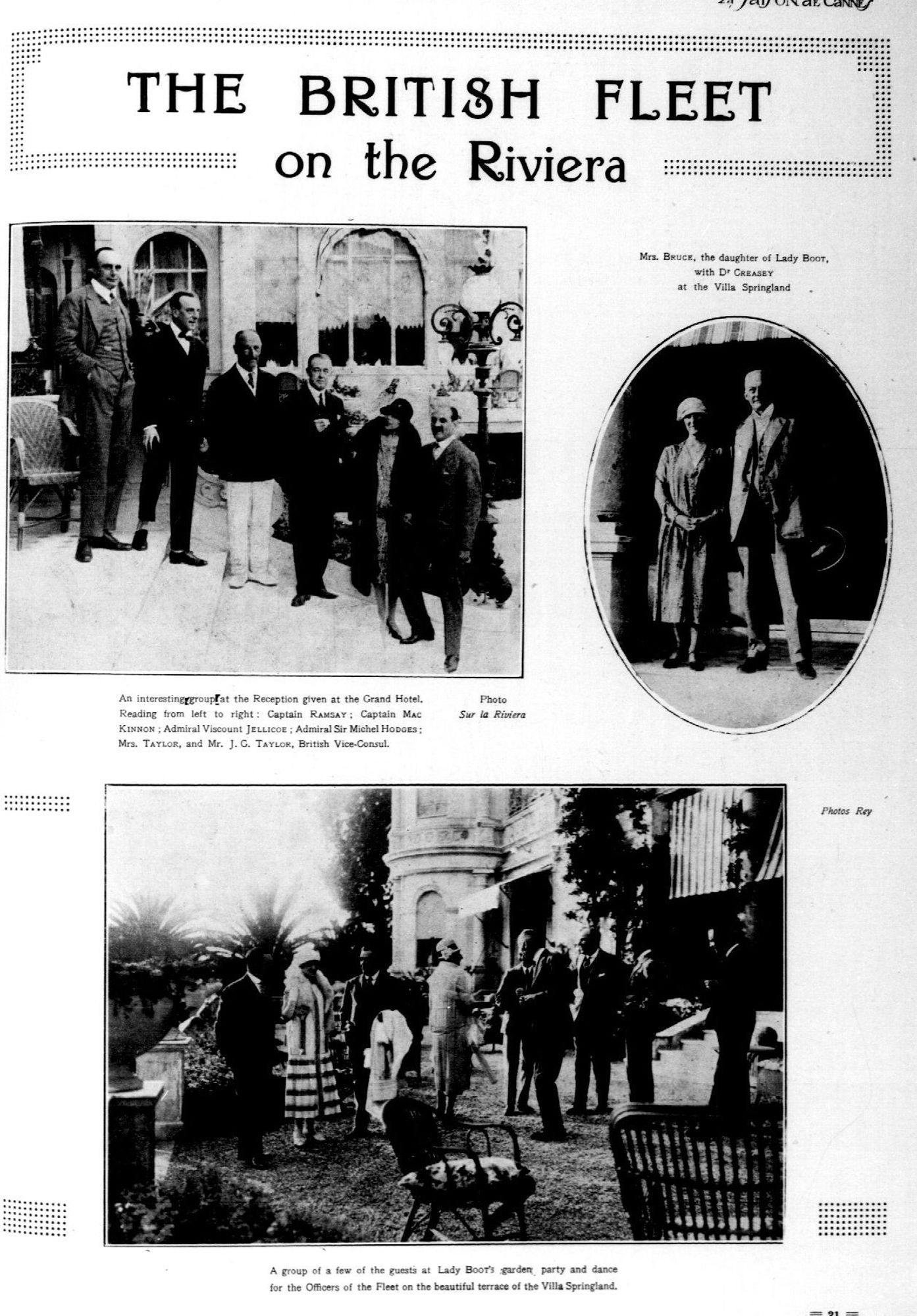 Le "quartier anglais", pensions et hôtels